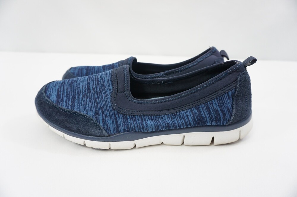 Skechers Used Women 8 Go Walk 22755TX Blue Slip On Shoes Sneakers Memory Foam